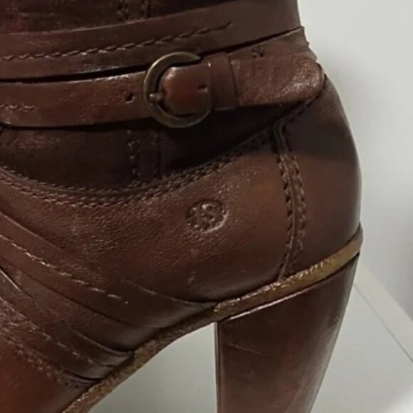 Josef Seibel Mid Calf Heeled Leather Boots Size 36 - Picture 3 of 6